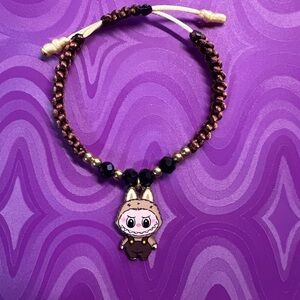 Labubu Cute Brown and Black Kids Bracelet
